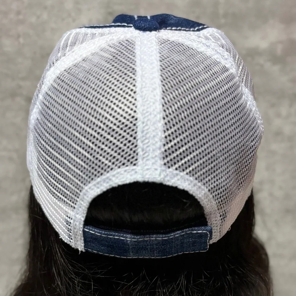 Distressed Queen Embellished Trucker Hat - Picture 3 of 3